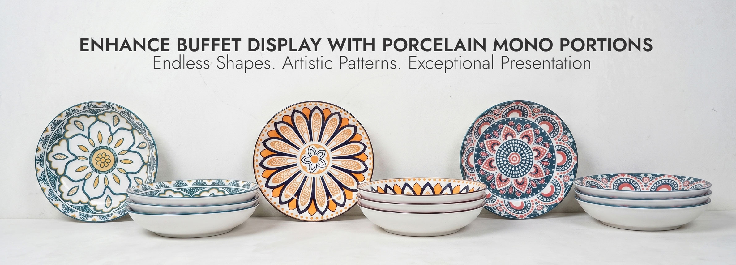 Porcelain Mono Portion Bowls