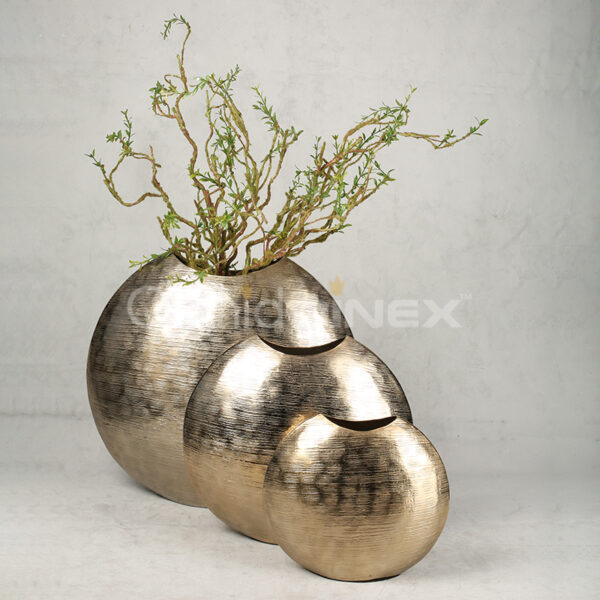 metal vase