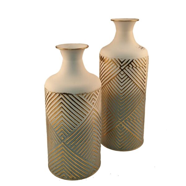 Metal Vase Display Decoration Set