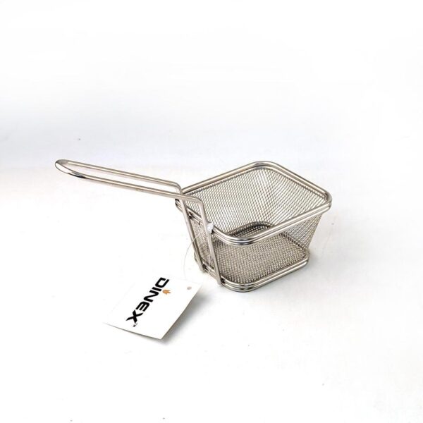 Dinex Stainless Steel Tableware Mini Fry Basket for Restaurant Table Presentation