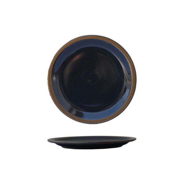 Petye by Dinex Tiger Eye Color Fine Porcelain Anti-Chip Tableware Porcelain Dessert Plate 8 Inch Crockery for Hotel, Restaurant and Banquets