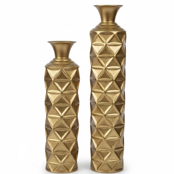 Metal Buffet Display Vases