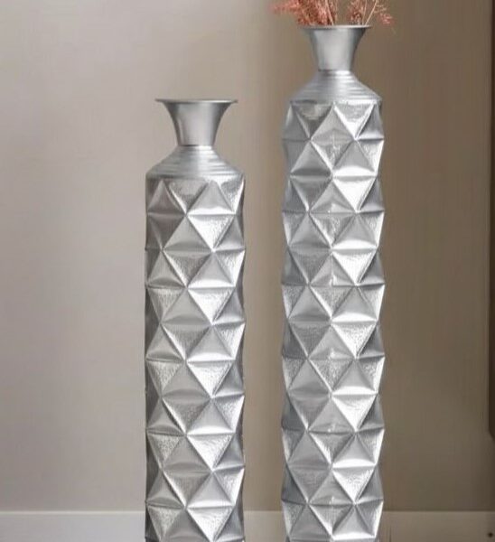 Silver Shine Vases